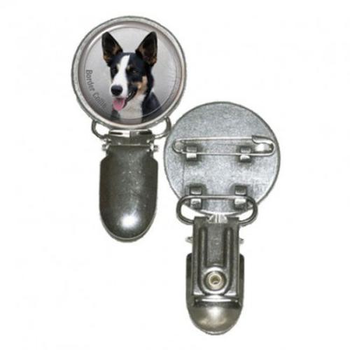 Nummerlappshållare med Border Collie