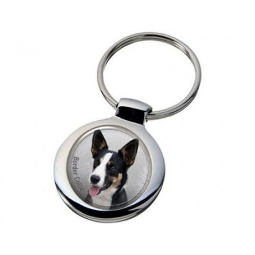 Nyckelring med Border Collie