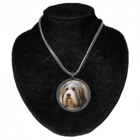 Halsband med Bearded Collie