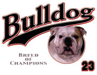 T-shirt med Engelsk Bulldogg