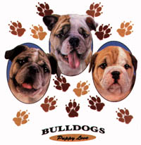 T-shirt i barnstorlek med Engelsk Bulldogg