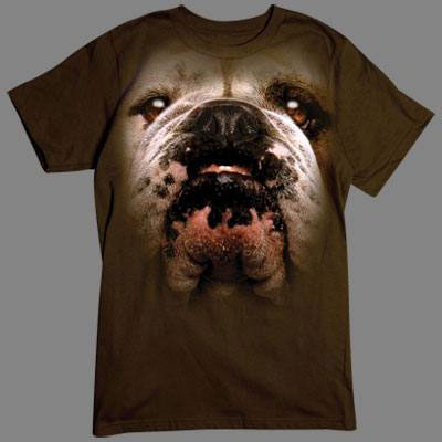 T-shirt med Engelsk Bulldogg