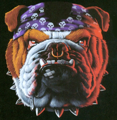 T-shirt med Engelsk Bulldogg