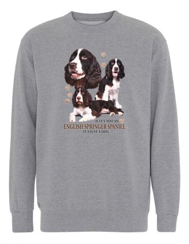 Collegetröja med Engelsk Springer Spaniel