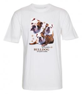 T-shirt med Engelsk Bulldogg