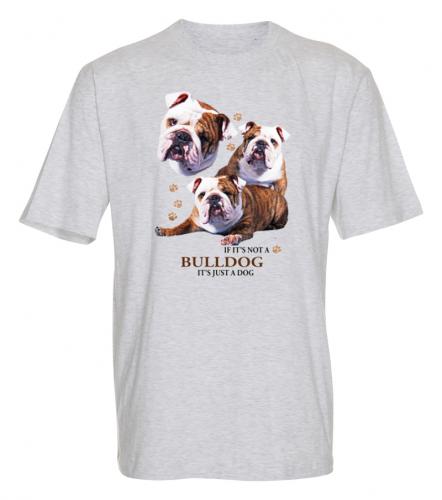 T-shirt med Engelsk Bulldogg