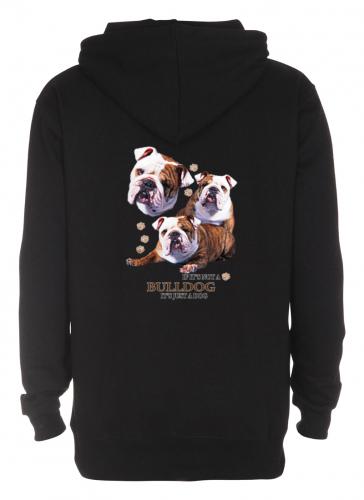 Luvtröja med Engelsk Bulldogg