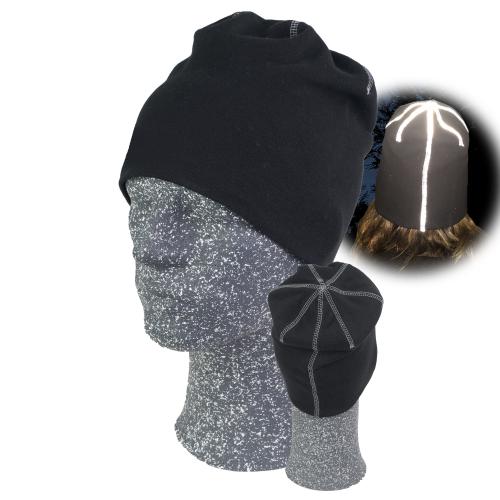 Mössa med reflexsömmar