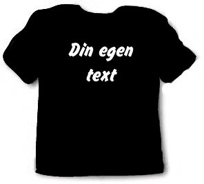 T-shirt med egen text
