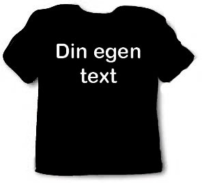 T-shirt med egen text
