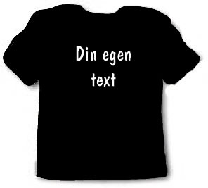 T-shirt med egen text