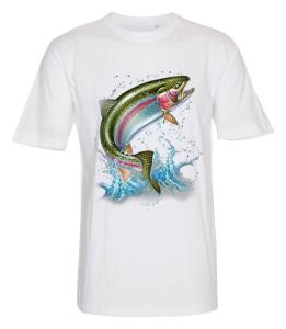 T-shirt med Fiskemotiv