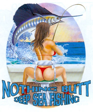 Huvjacka med fiskemotiv