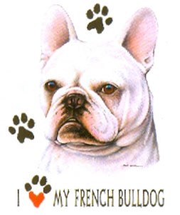 T-shirt med Fransk Bulldog