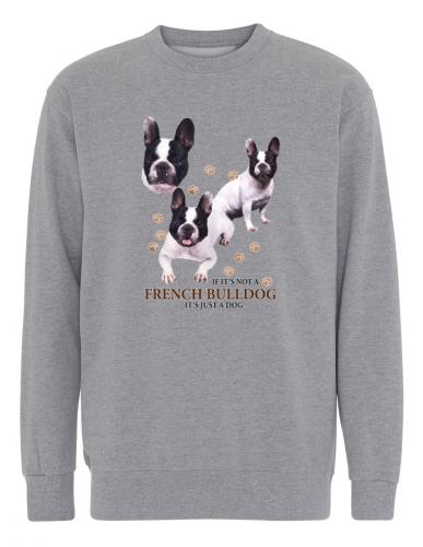 Collegetröja med Fransk Bulldogg