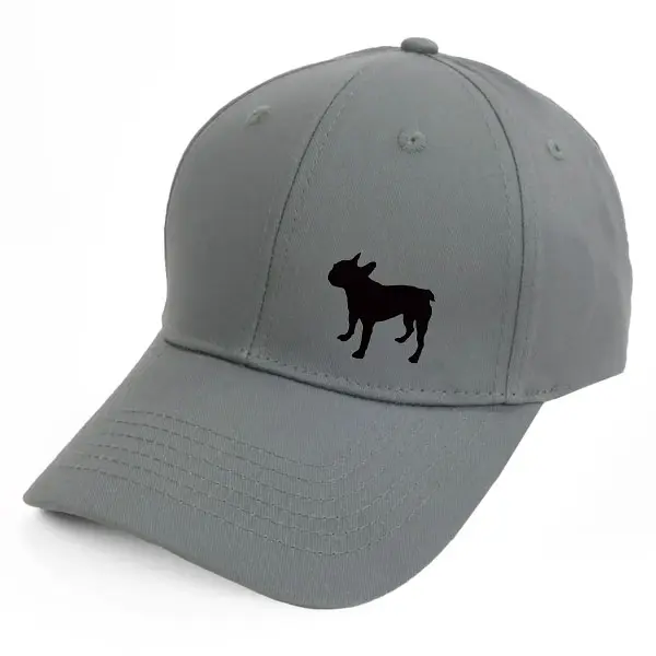 Keps med en Fransk Bulldogg