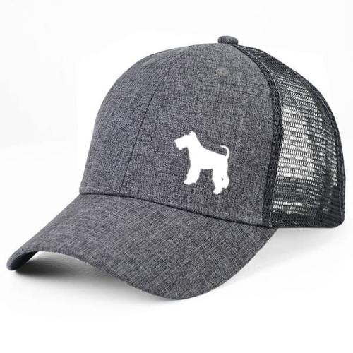 Gråmelerad Keps med Strävhårig Foxterrier