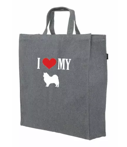 Shoppingkasse med Finsk Lapphund