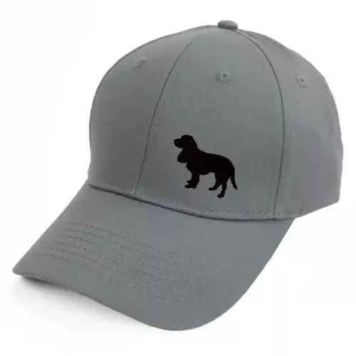 Keps med en Field Spaniel