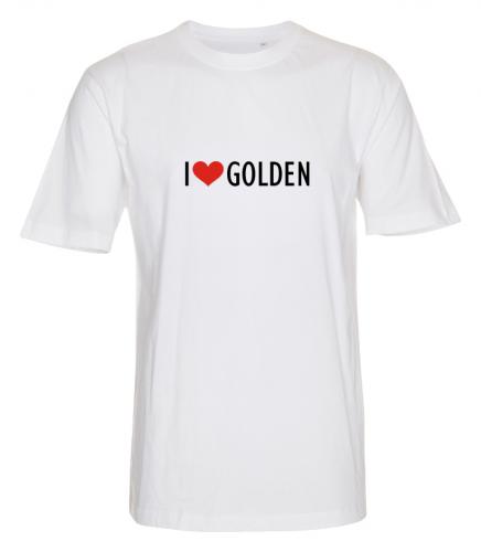 T-shirt "I Love" Golden