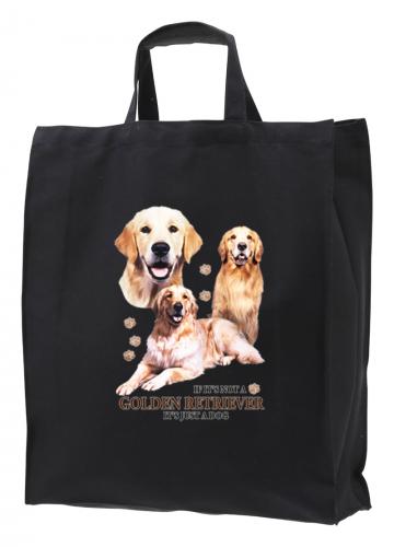 Tygkasse med Golden Retriever