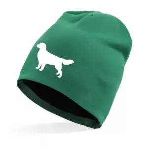 Fleecefodrad Mössa med Golden Retriever