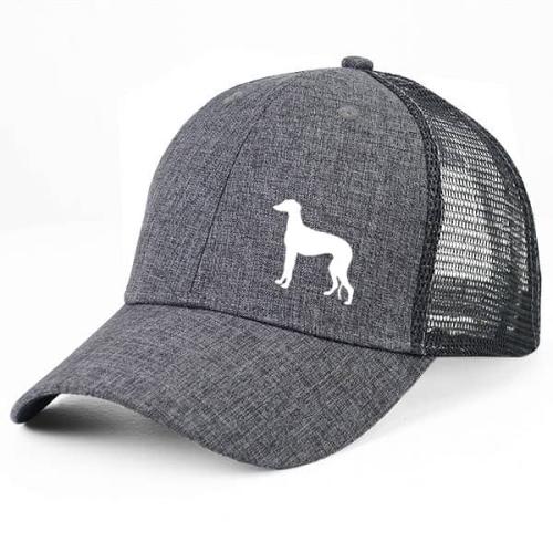 Gråmelerad Keps med Galgo Espaniol