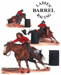 T-shirt med hästmotiv