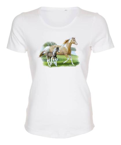 Figursydd t-shirt med hästmotiv