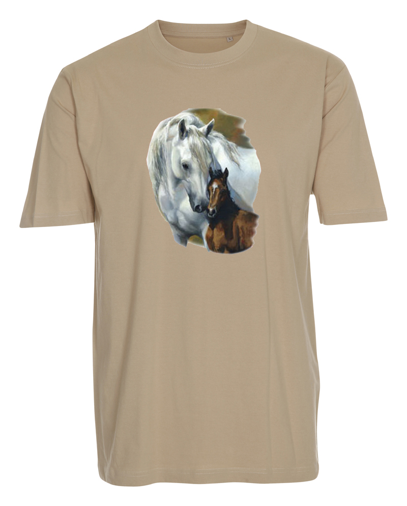 T-shirt med hästmotiv