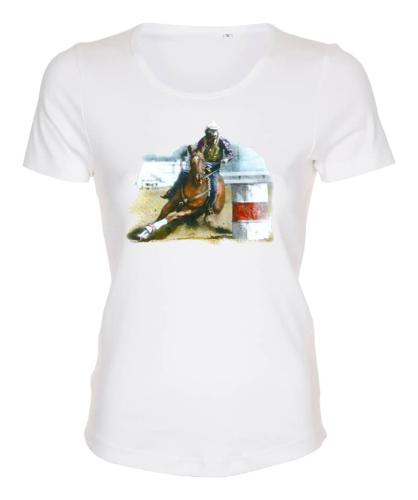 Figursydd t-shirt med hästmotiv