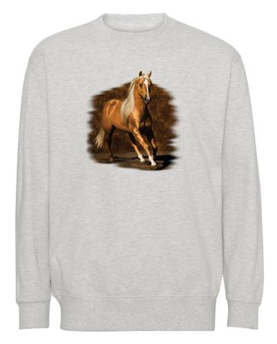 Collegetröja med hästmotiv