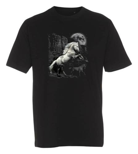 T-shirt med hästmotiv