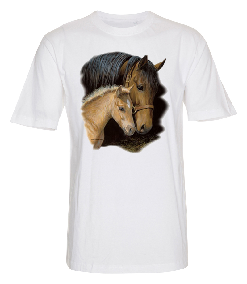 T-shirt i barnstorlek med hästmotiv