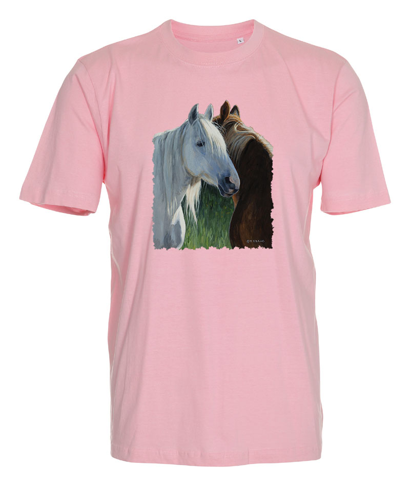 T-shirt med hästar