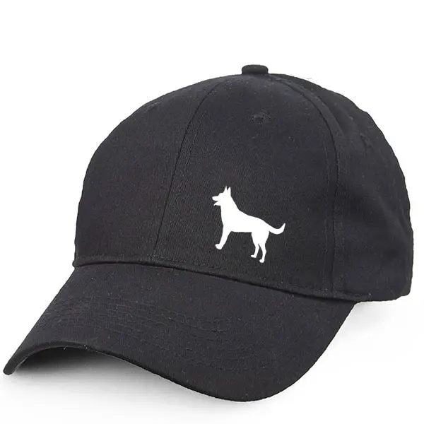 Keps med en Hollandse Herdershond