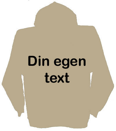 Huvjacka med egen text stil 2