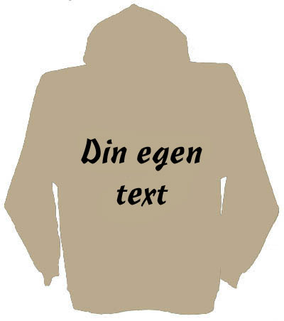 Huvjacka med egen text stil 3
