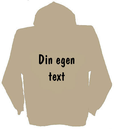 Huvjacka med egen text stil 4