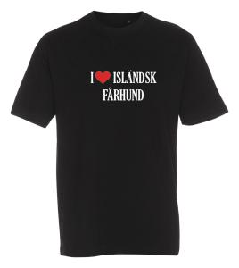 T-shirt "I Love" Isländsk Fårhund