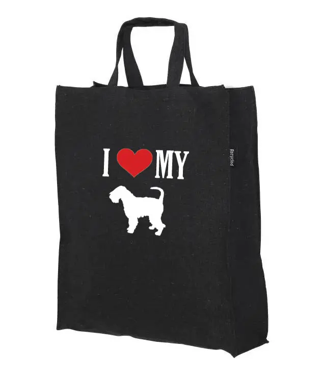 Shoppingkasse med Irish Softcoated Wheaten Terrier