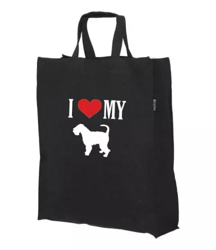 Shoppingkasse med Irish Softcoated Wheaten Terrier