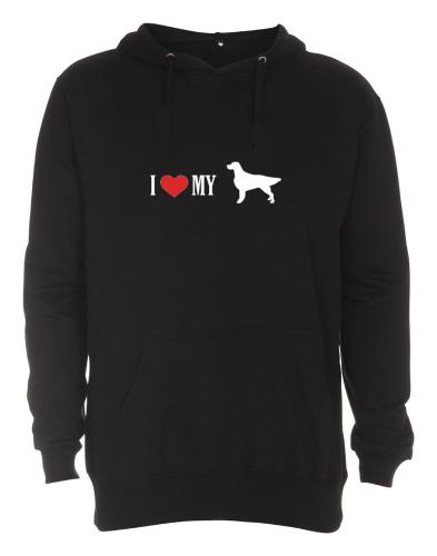 Hoodie med Irländsk Setter