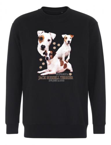 Collegetröja med Jack Russel Terrier