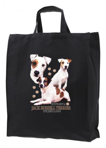 Tygkasse med Jack Russel Terrier