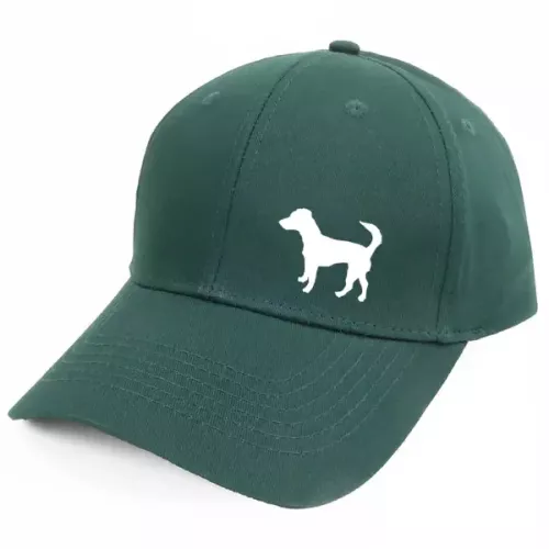 Keps med en Jack Russel