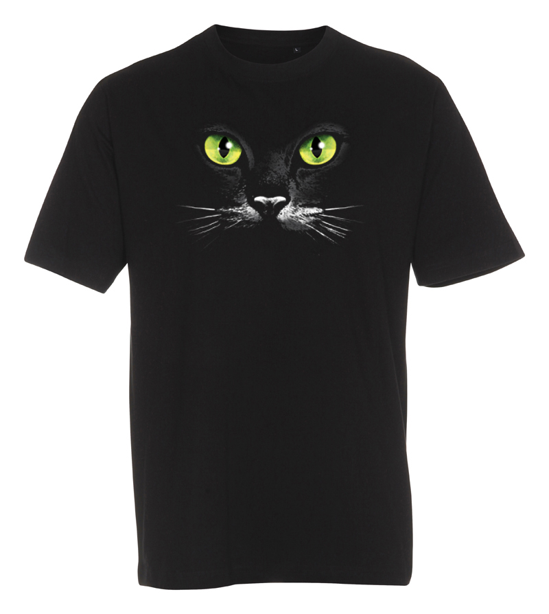 T-shirt med Kattmotiv
