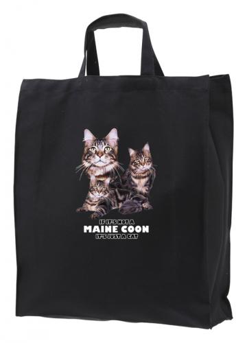 Tygkasse med Main Coon