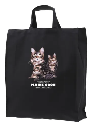Tygkasse med Main Coon