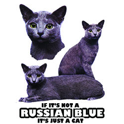 Tygkasse med Russian Blue